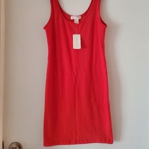 Red body on dress